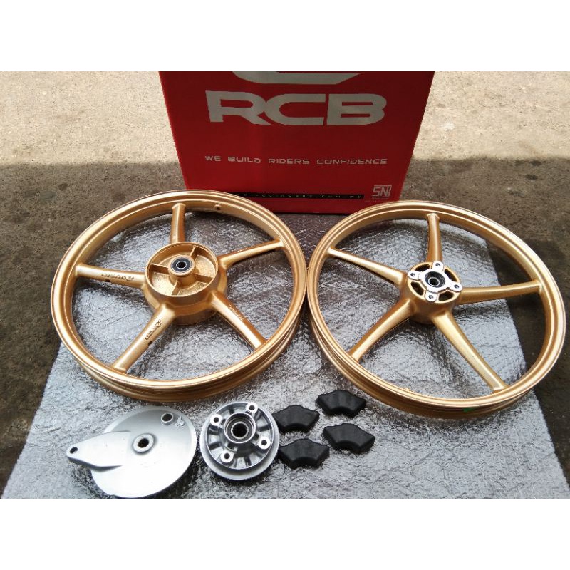 VELG RCB SP 522 17X140 17X160 PNP HONDA CB GL MP TIGER GL100 RX KING ARM KAZE AITECH VELG RCB GOLD V