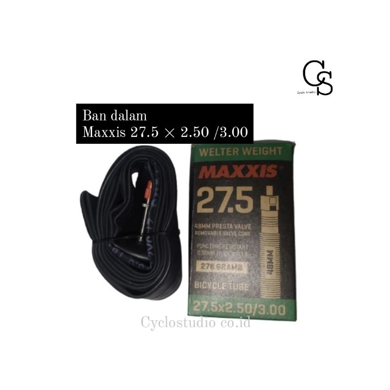 Ban dalam sepeda Maxxis 27.5 x 2.50 - 3.00 Fv presta Welter weight 48mm