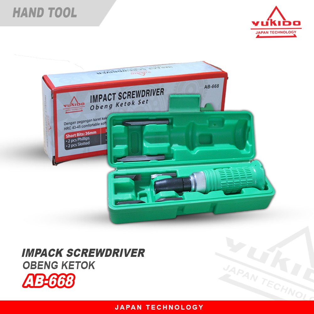 Obeng Ketok Ketrok getok Putar SET 7PCS Impact Driver Screwdriver Gedor Set obeng pembuka baut keras murah