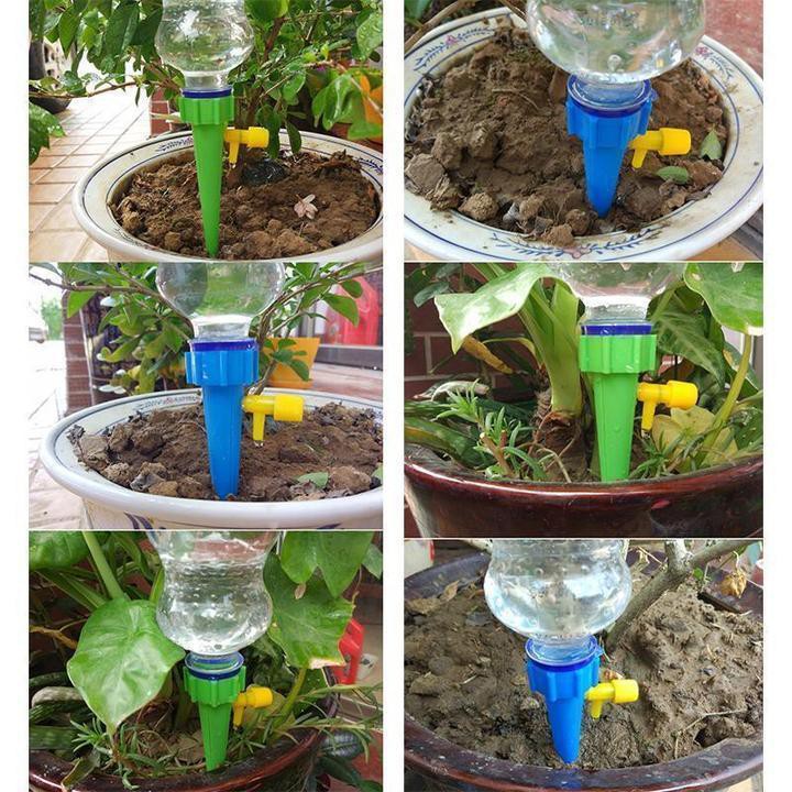 Alat Siram Otomatis Penyiram Tanaman Sistem Botol Minum bekas isi 6pcs