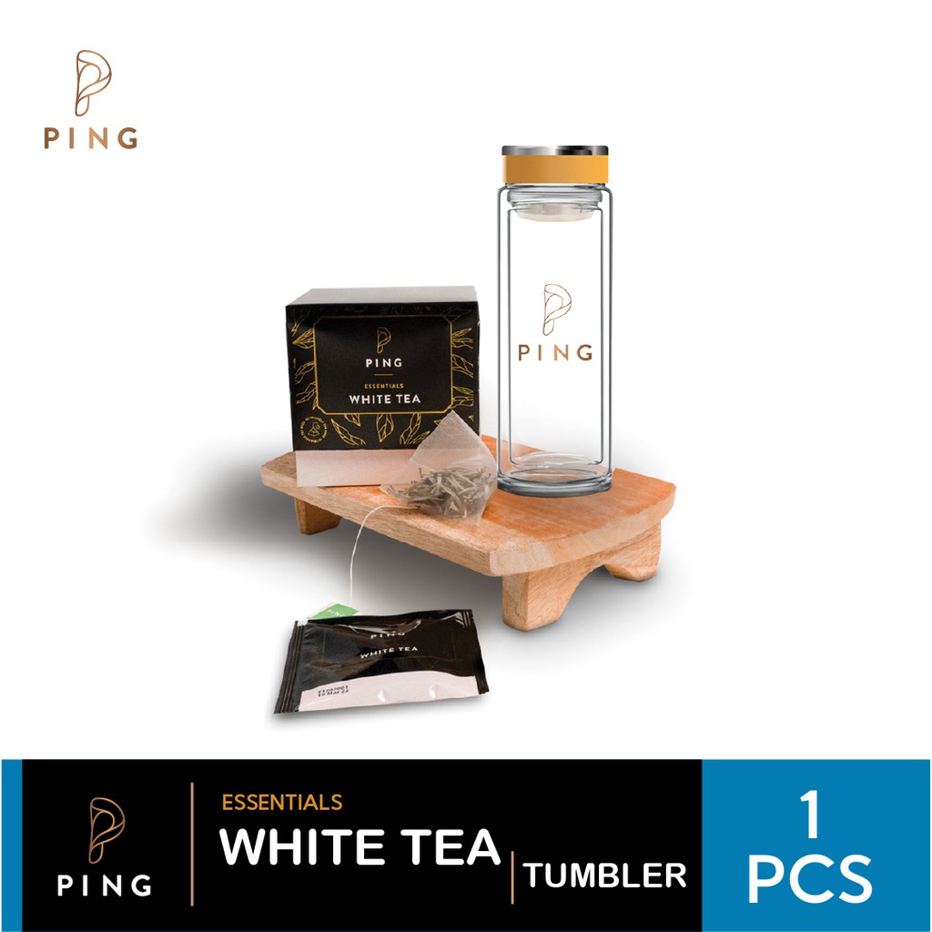 

Ping Essentials White Tea + Ping Double Glass Tumbler @1pcs
