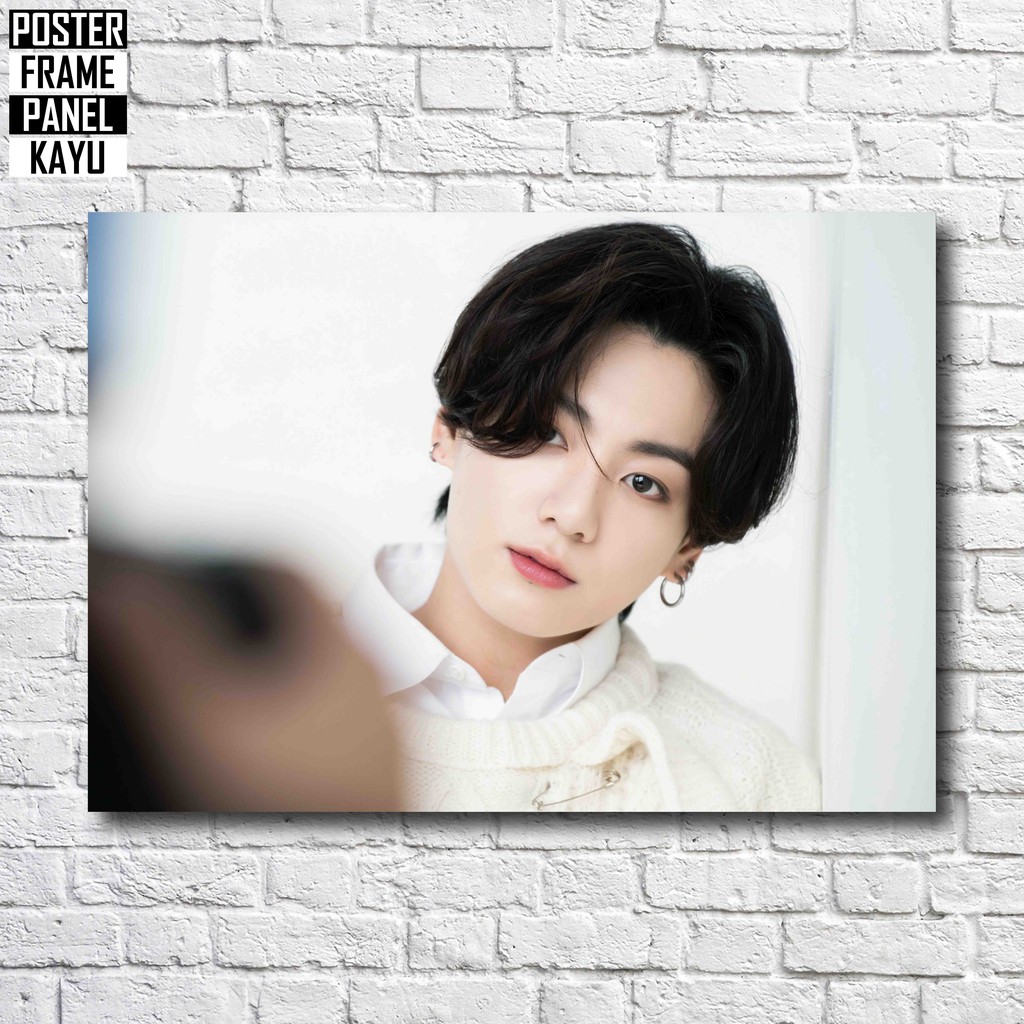 Poster BTS Jungkook DICON Frame Kayu Solid A4 JNK189