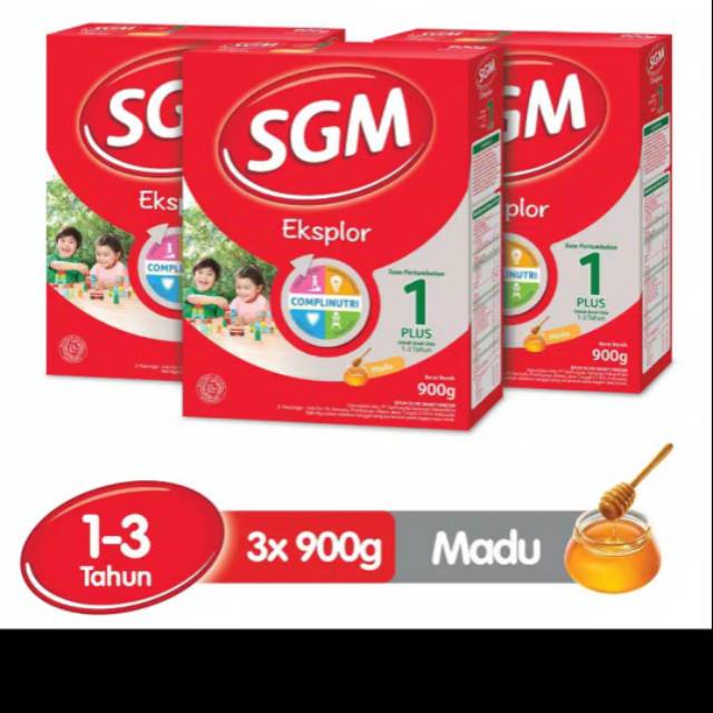 SGM 1+ usia 1-3 tahun 900 gram exp jauh