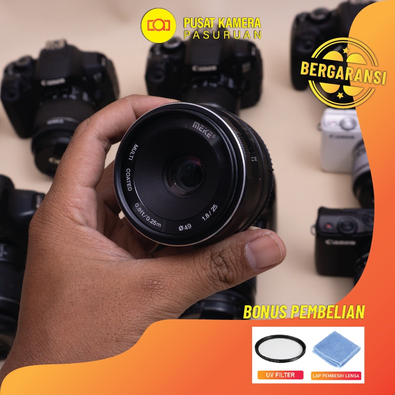 Lensa Meike 25mm f1.8 Manual for Sony APS-C - Lensa Fix Sony Bekas Second