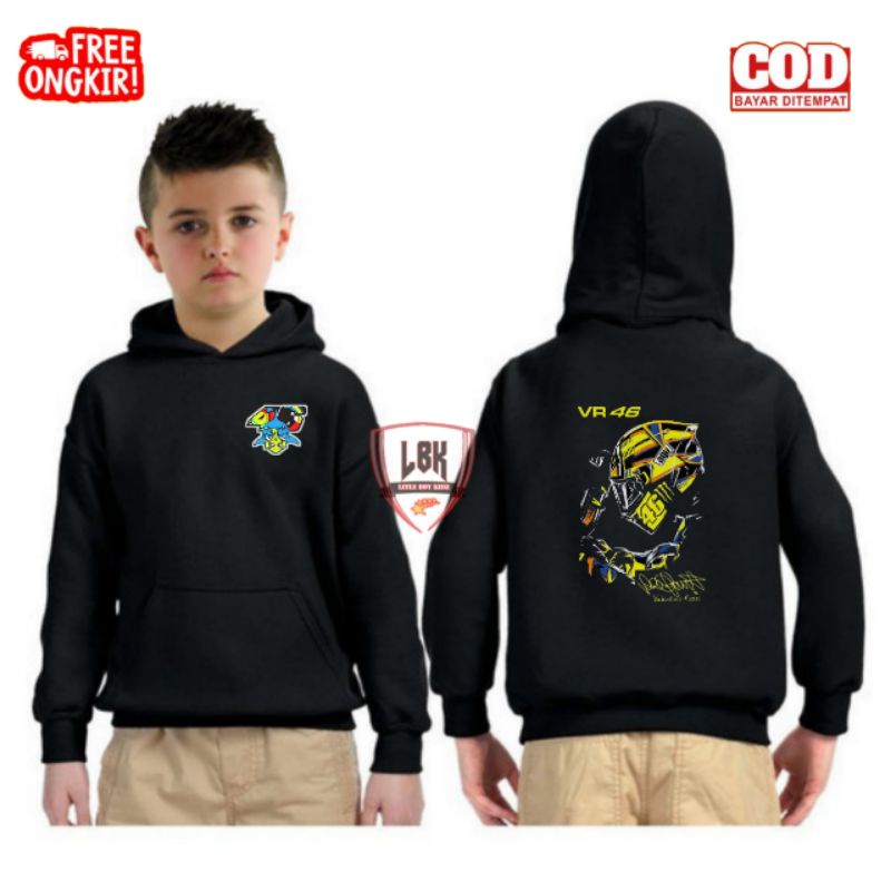 JAKET SWEATER HOODIE ANAK VALENTINO ROSSI