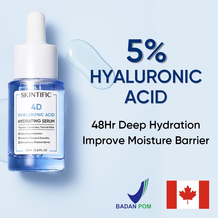 SKINTIFIC 4D HYALURONIC ACID HYDRATING SERUM 20ML