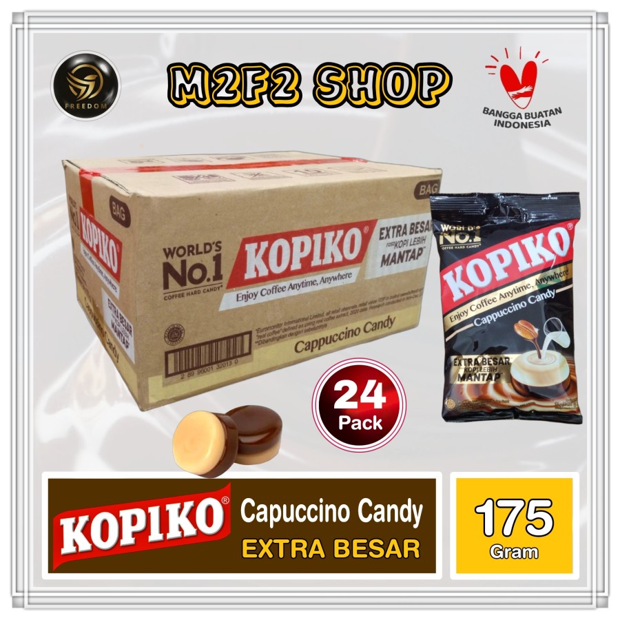 

Permen Kopiko Cappuccino Candy Extra Besar - 175 gr (Kemasan Karton)