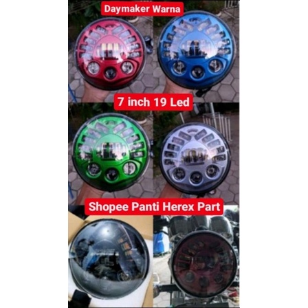 Daymaker 7 inch 19 Led Warna