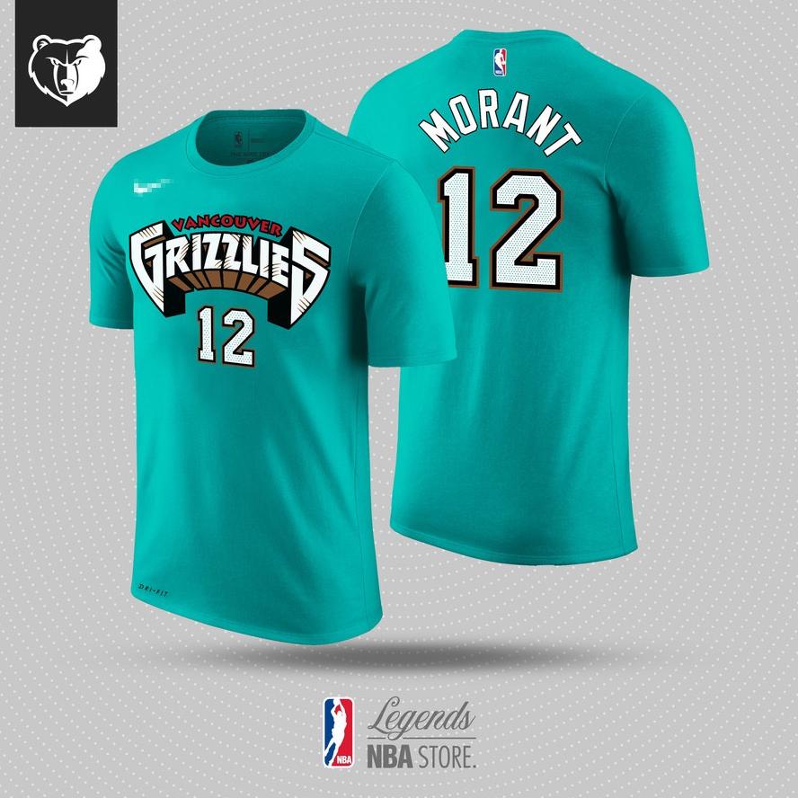 TSHIRT - BAJU KAOS BASKET PREMIUM NBA GAMETIME MEMPHIS GRIZZLIES NO 12 JA MORANT TERLARISS...,,,,,