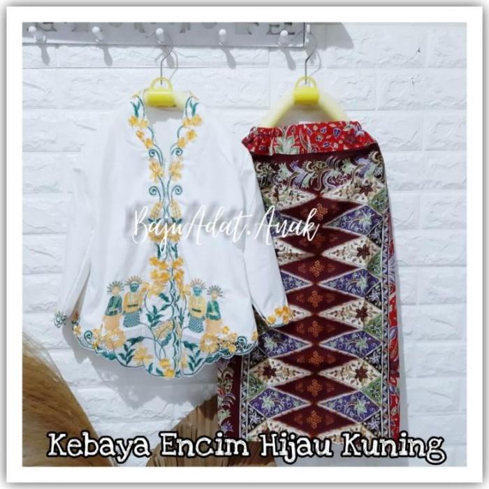 Kebaya Terlaris Baju Kebaya Katun Encim Betawi Anak Tk-Sd Kecil Non Cod