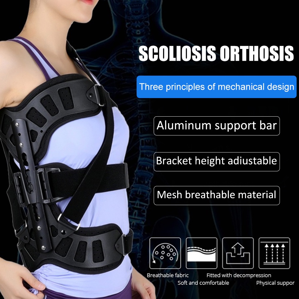 Ober scoliosis brace tandu orthosis fiksasi tulang belakang pasca operasi penjepit fiksasi skoliosis lumbar Disesuaikan Untuk Pemulihan Pasca Operasi Punggung Untuk Orang Dewasa