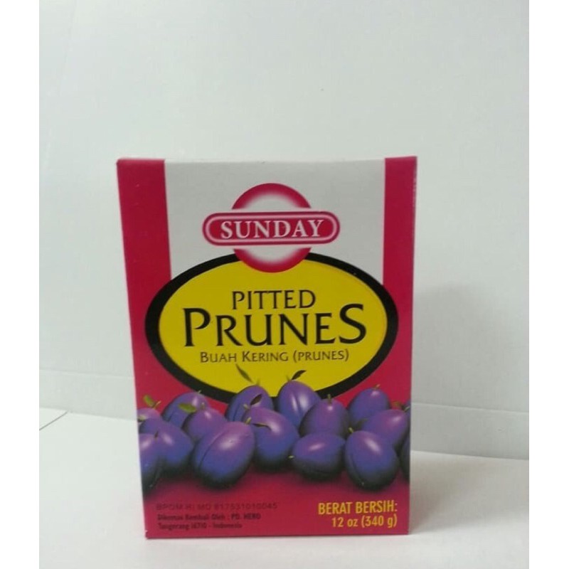 

pitted prunes sunday buah kering (prunes)