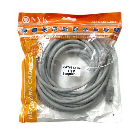 KABEL LAN 5 METER NYK CAT 6 / UTP 5 M / LAN 5M