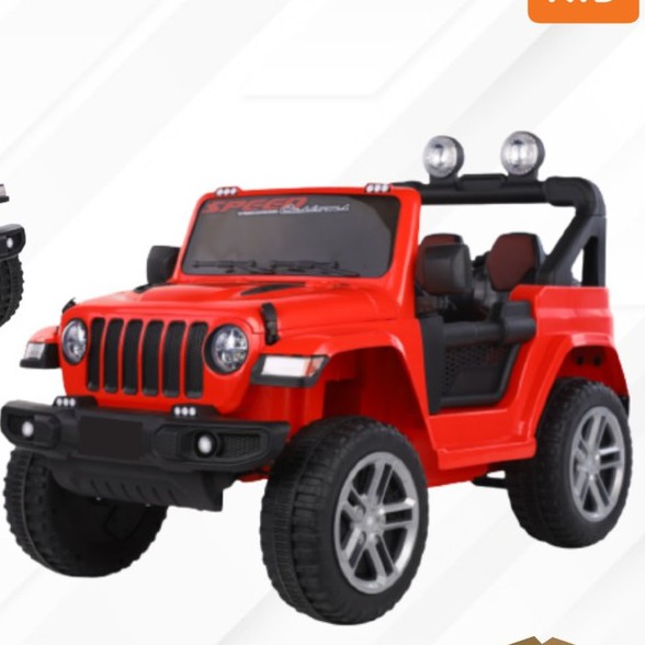 Mobil Aki Mainan Anak Remote Control Jeep Rubicon Wrangler Unikid UK809 Garansi SNI-2