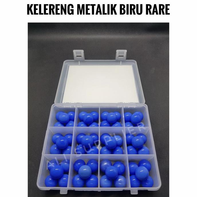 KELERENG METALIK LANGKA + BONUS KOTAK - Biru