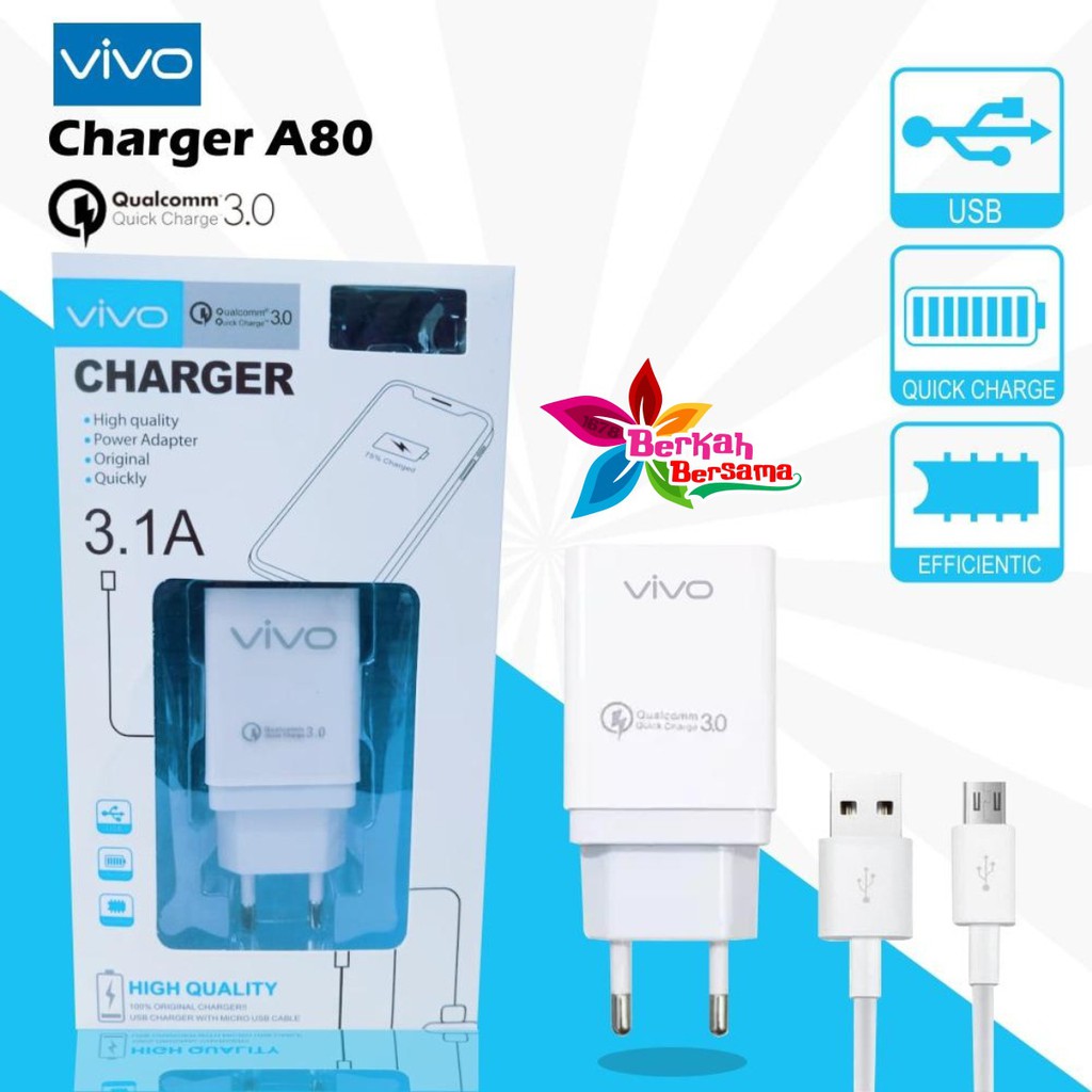 BM048 A80 Cashan Cashan VIVO 3Amper QUALCOM micro fast Charging Anti meledak Y83 V7 V5 V9 Y53 V11 BB4114