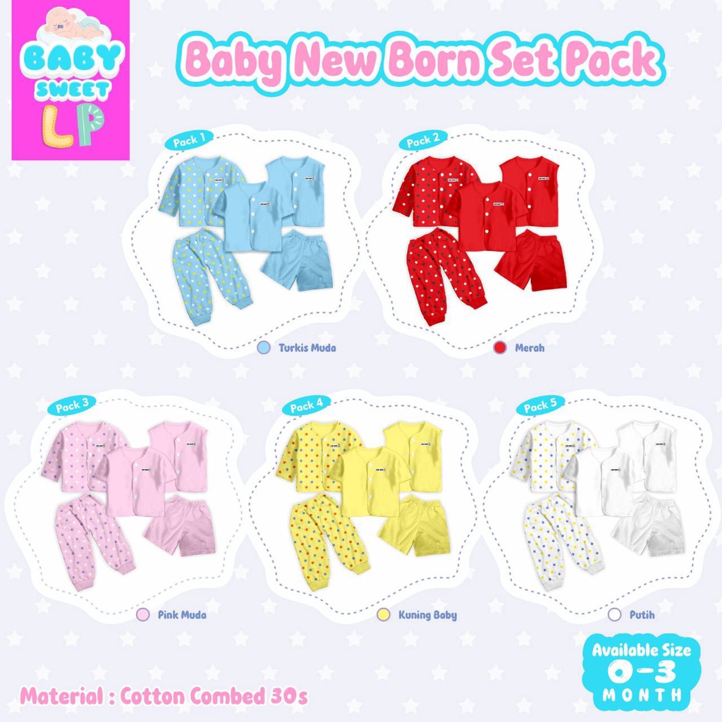 Setelan bayi Baby Newborn Set pack by Baby Sweet LP