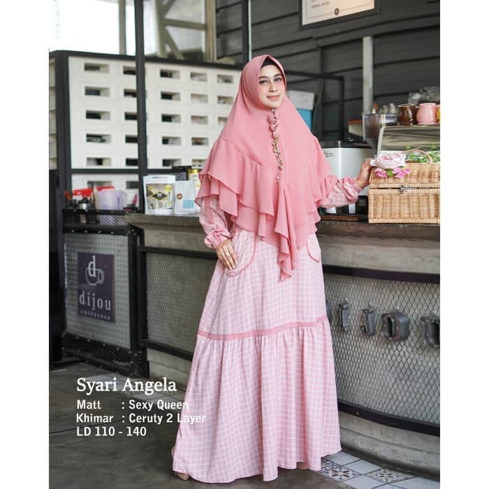 GAMIS SYARI SANTAI WANITA TERBARU ANGELA / BAJU MUSLIMAH MEWAH