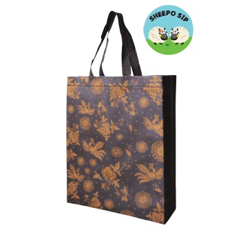 

GOODIE BAG BATIK TAS SPUNBOND BATIK 30x37x09 COKLAT Tas Kain Batik Tas Souvenir Tas Sablon