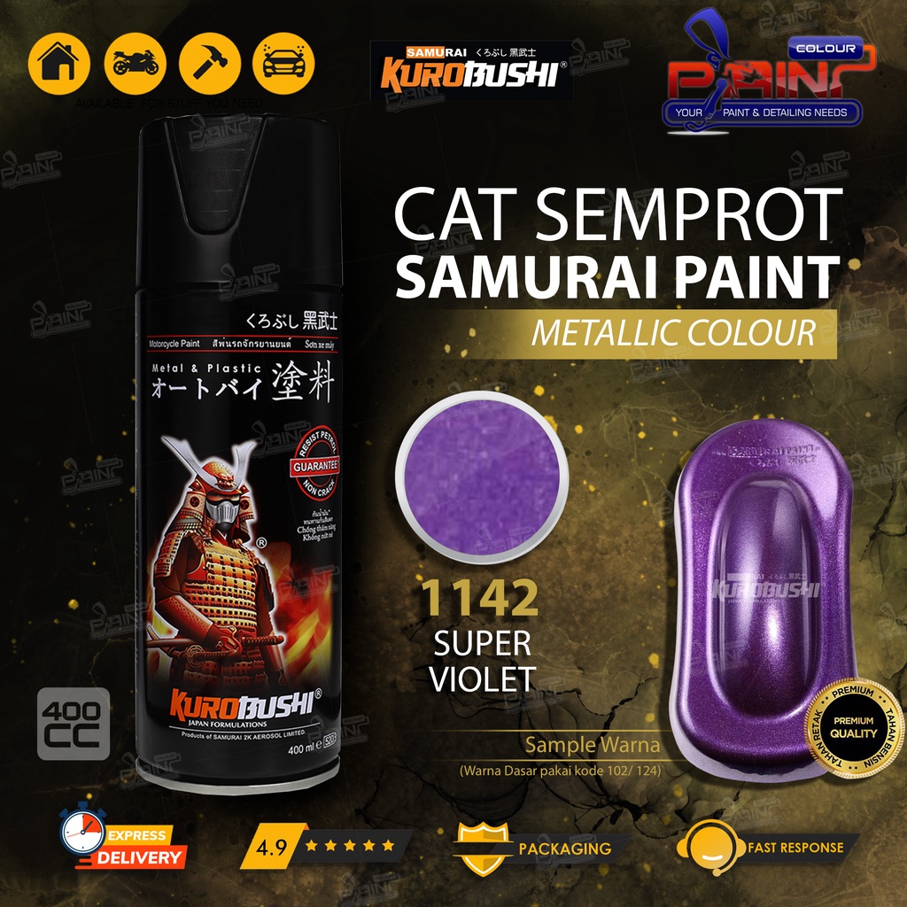 Samurai Paint 1142 Super Violet Cat Semprot