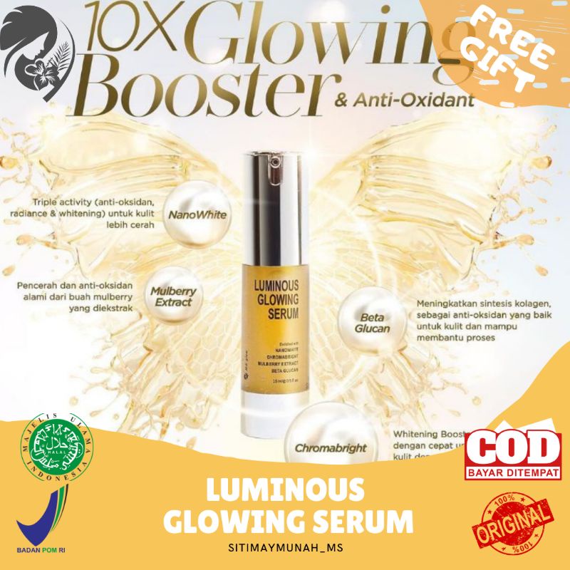 Serum Luminous Ms Glow 100% produk asli (mencerahkan,menyamarkan flek & noda wajah)