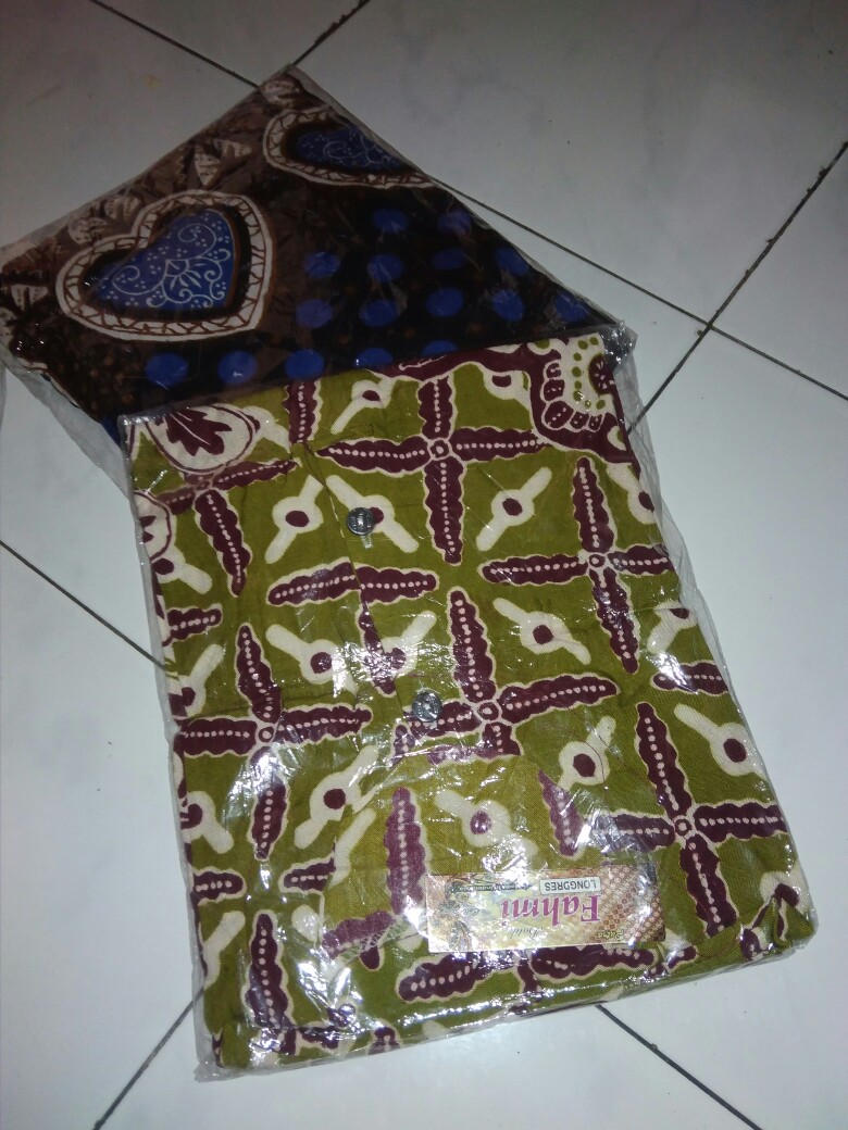 Daster Kencana Ungu Batik - Daster Lengan Panjang Murah Produsen Daster Abstrak Remekan Pekalongan