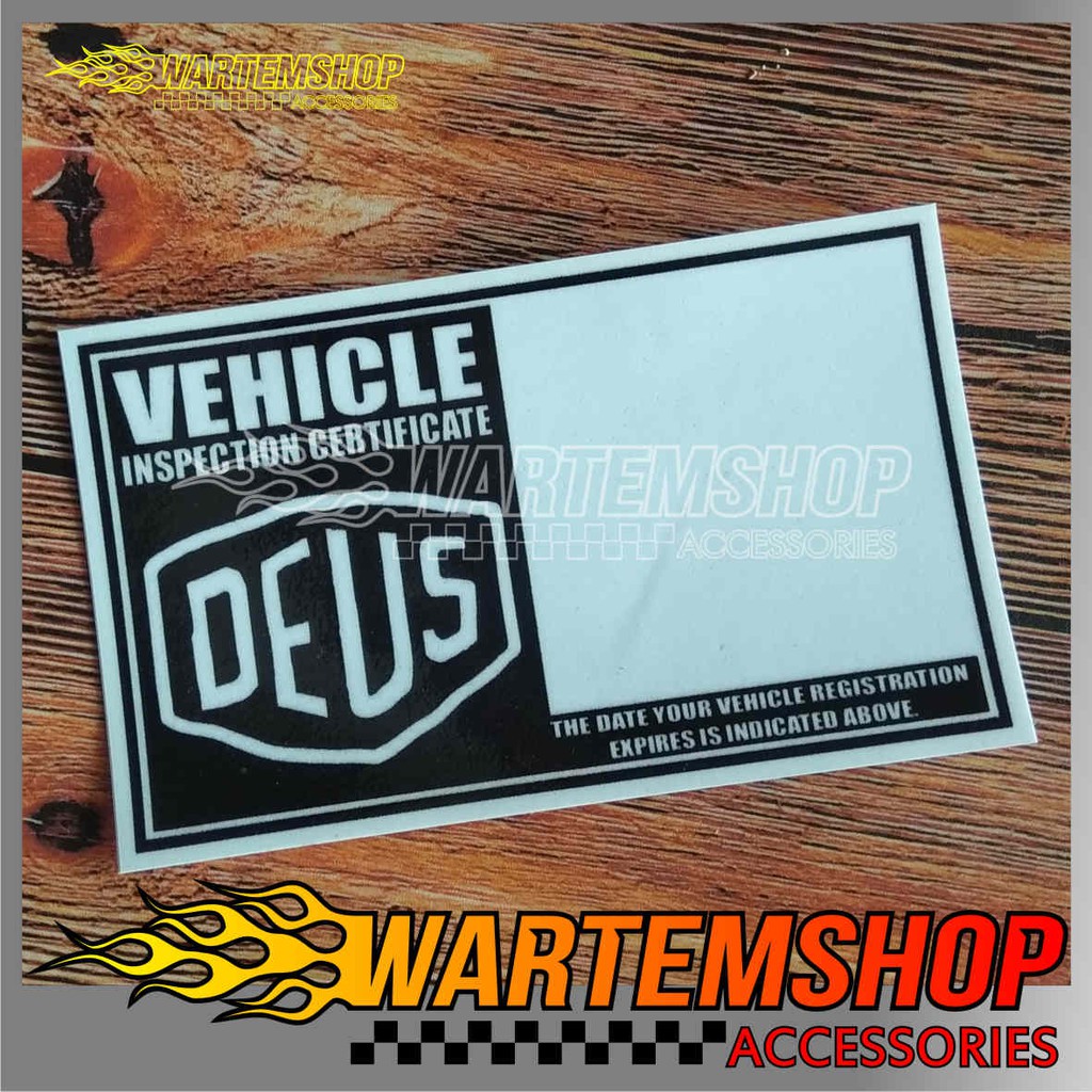 

STICKER BEST ON INPECTION DEUS