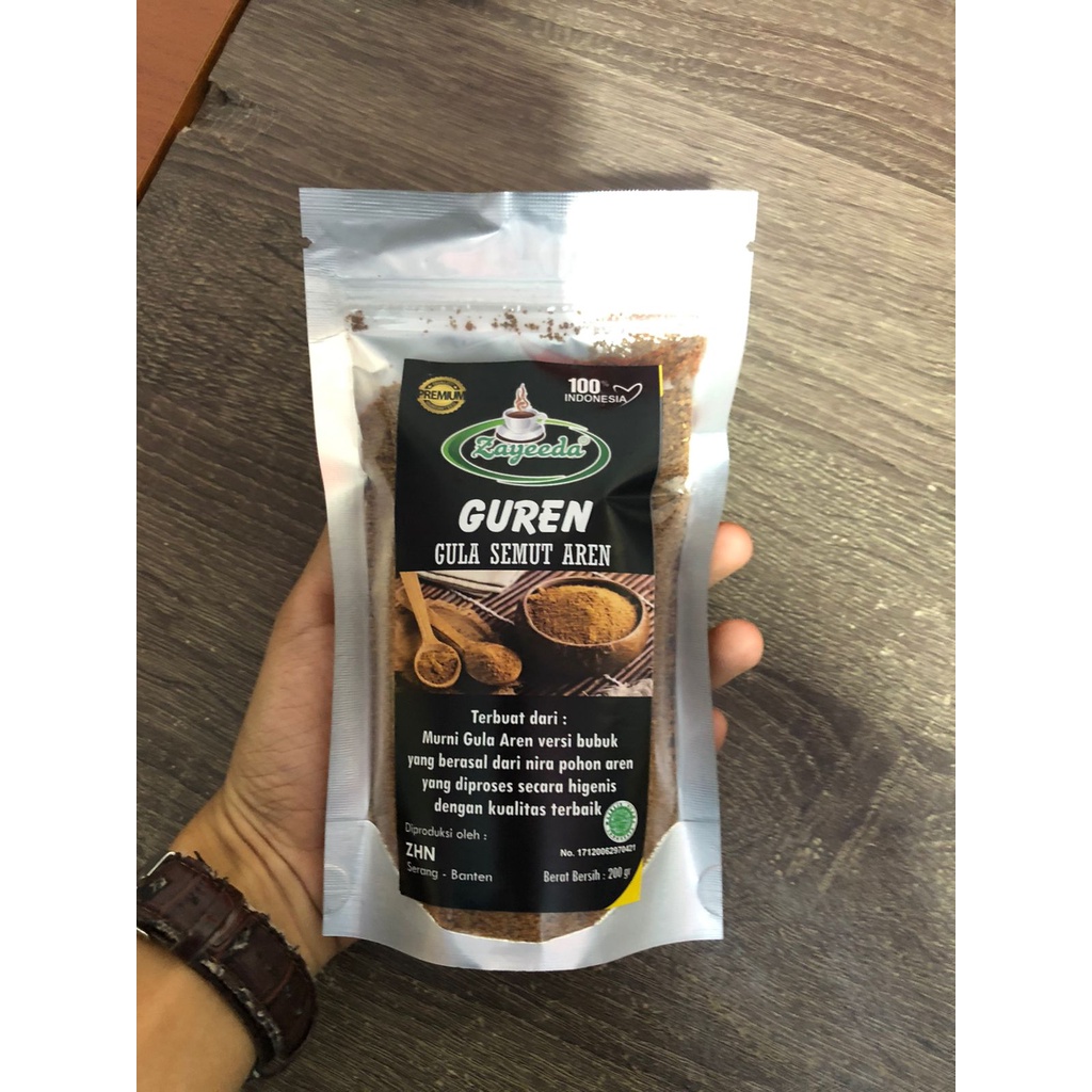 

GUREN / GULA SEMUT AREN BUBUK 500GR / GULA AREN BUBUK / powdered palm sugar / JSR / DIJAMIN 100% ALAMI