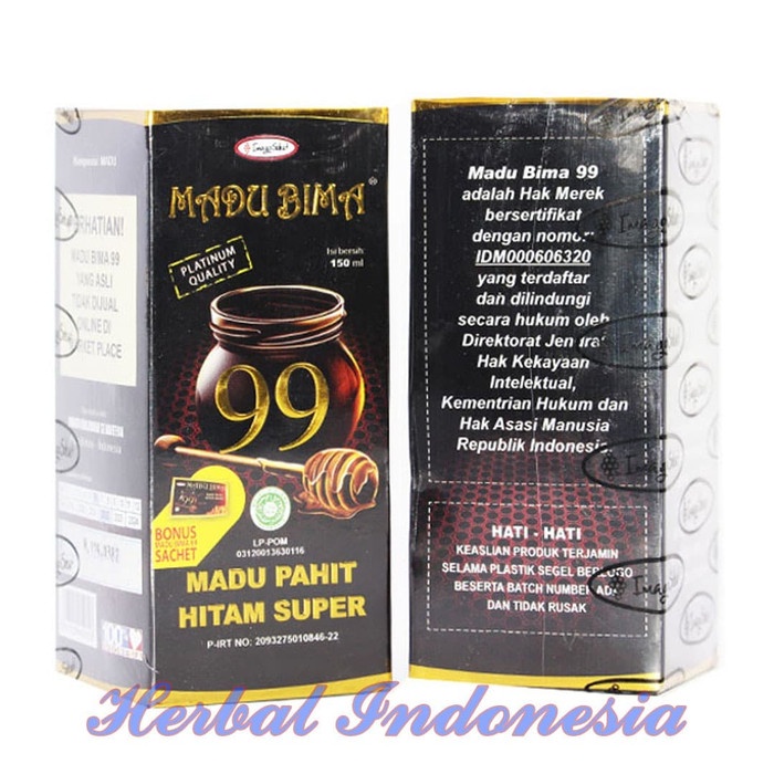 

201nhgg Madu Bima 99 Madu Pahit Hitam Super Ds201Fs