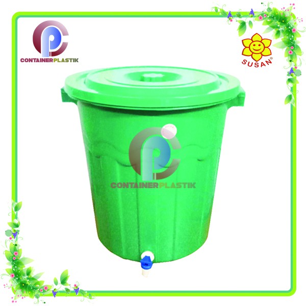 Pail + Kran/Ember Plastik + Kran/Tempat untuk wudhu/Ember Cuci Tangan -Susan