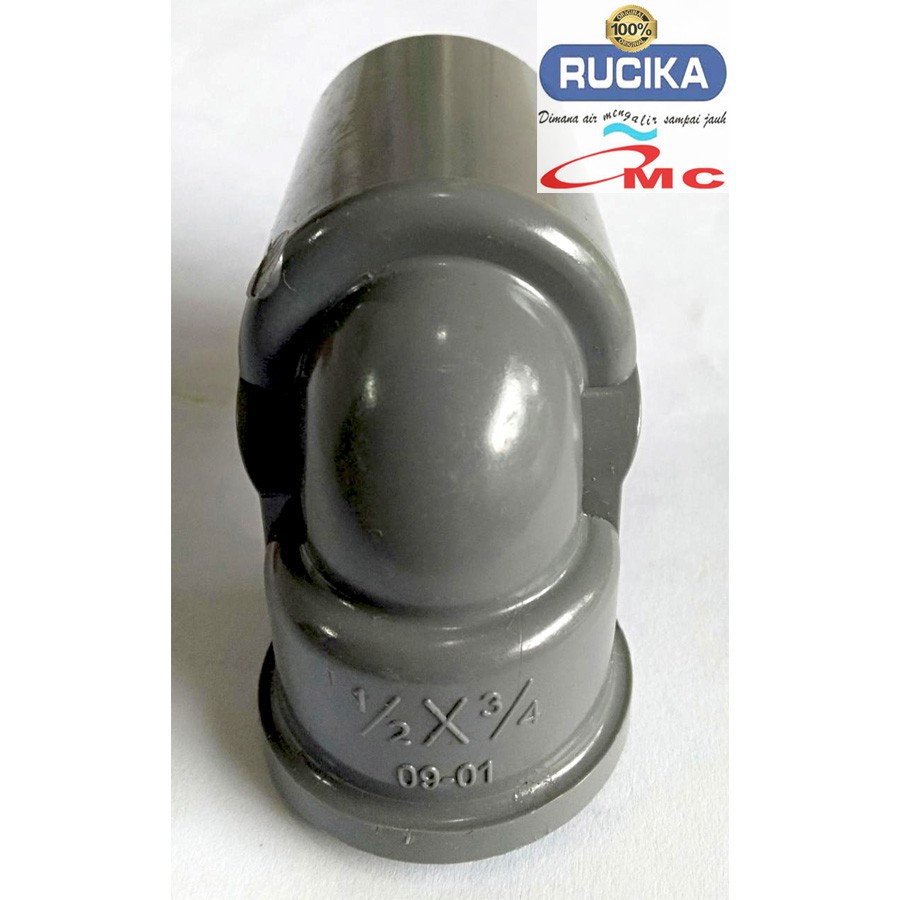 Pralon Knee Keni Drat Dalam Kuningan Faucet Elbow Mi 1/2 X 3/4 RUCIKA