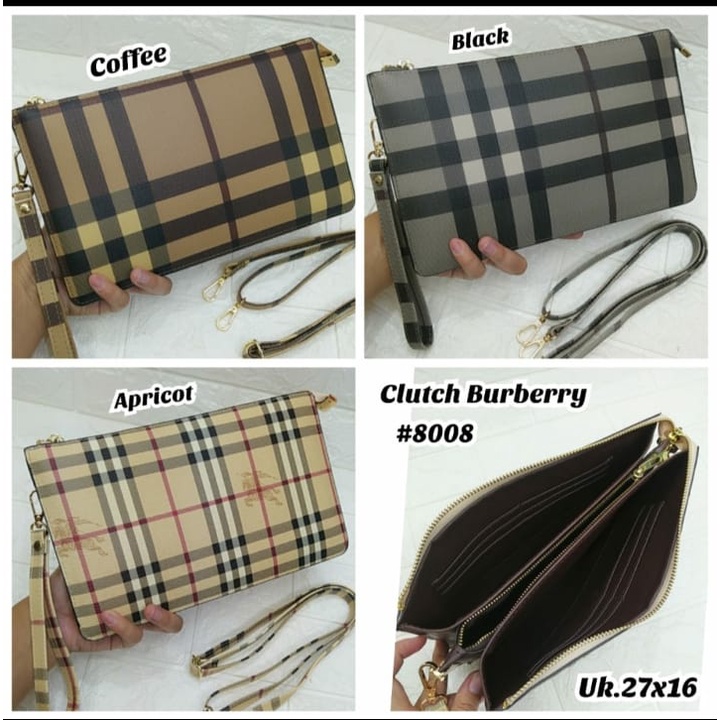 Clutch Burberry/ Dompet 3 Ruang