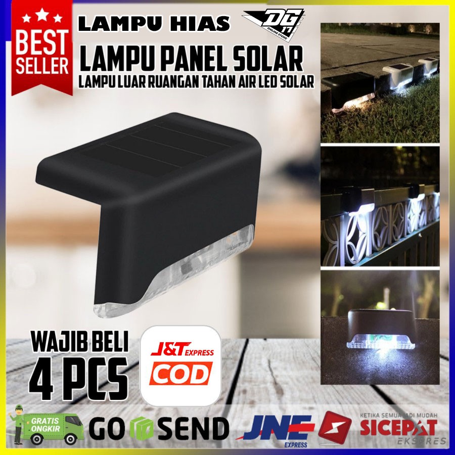 Lampu Hias Taman Tangga Pagar Jalan Atap Panel Solar Cell Tenaga Surya OutDoor Waterproof Warm White