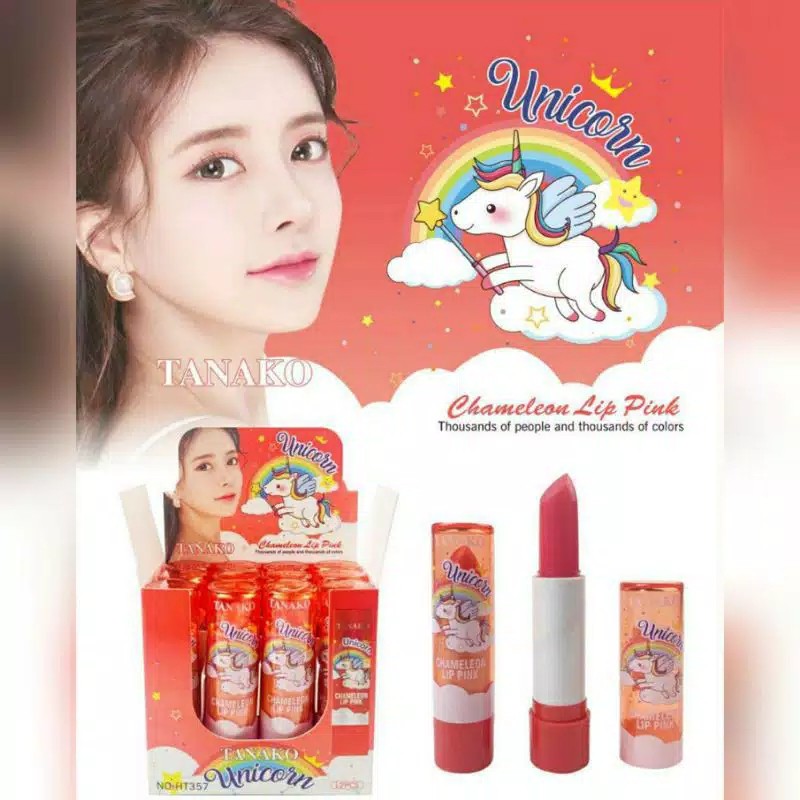 (READY) COD Lipbalm Tanako Lip Pink Thailand Sweet Donuts Unicorn Bangkok