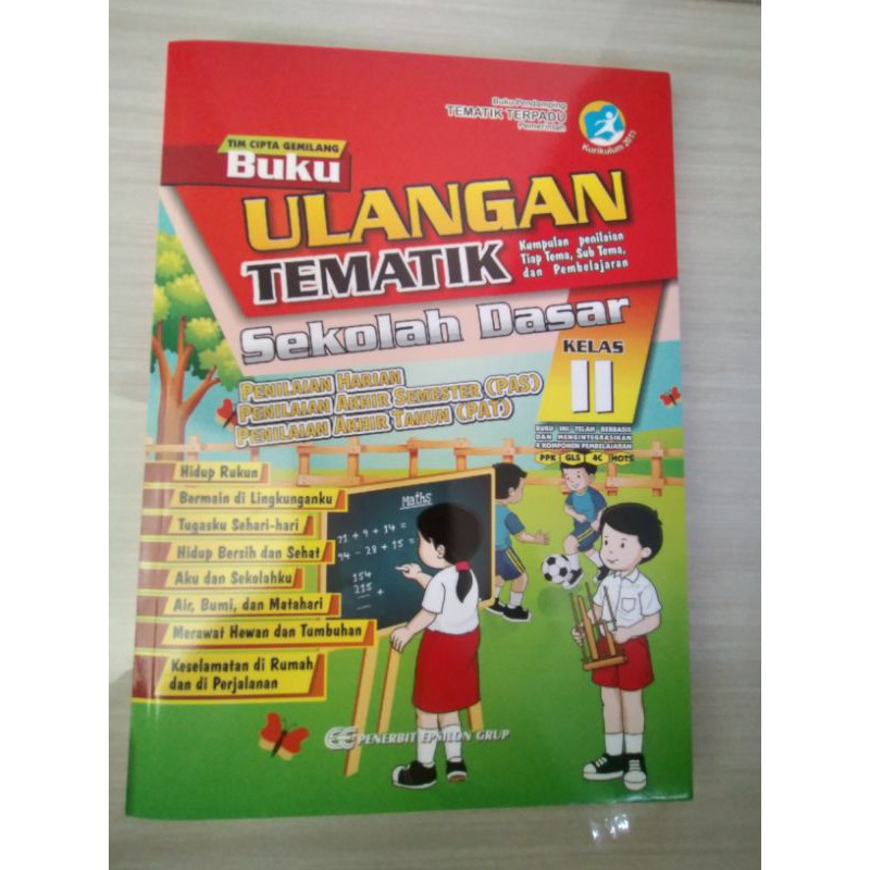 BUKU ULANGAN TEMATIK 2 SD EPSILON
