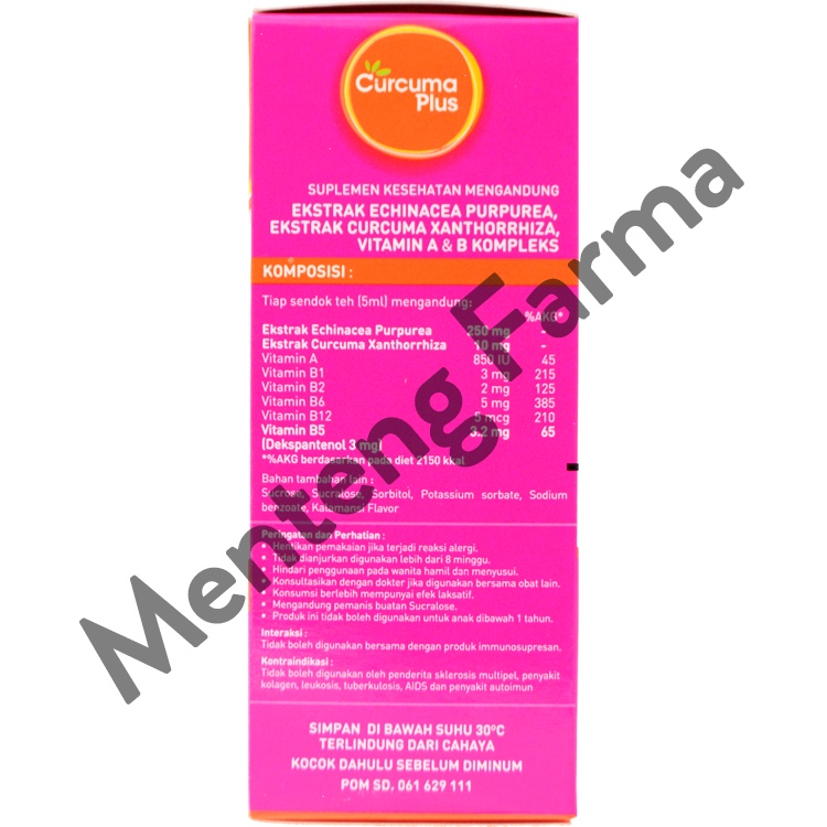 Curcuma Plus Imuns Rasa Jeruk 60 mL - Asupan Penambah Daya Tahan Tubuh Anak