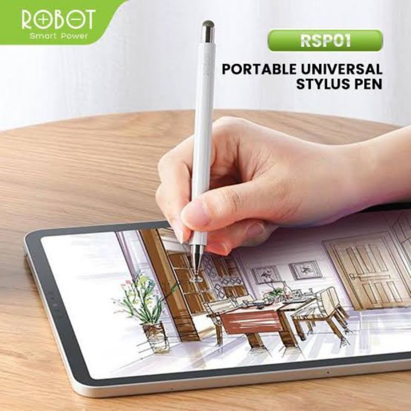 Stylus Pen Universal 2in1 For Mobile And Tablet PC By Robot[RSP01]