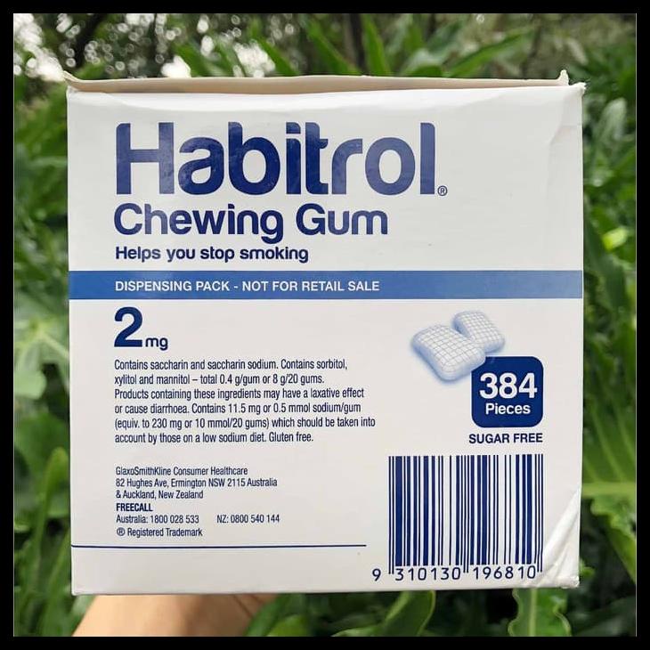 

Nicotine Gum 2 Mg Habitrol - 36 Pcs Permen Nikotin - Mint Flavor