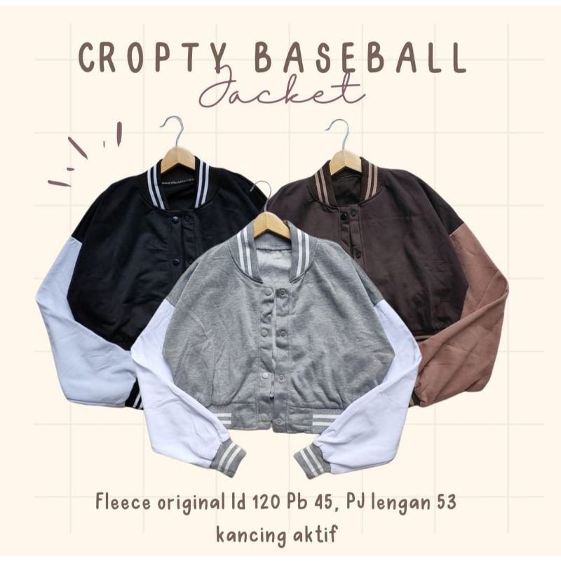 jacket Crop baseball