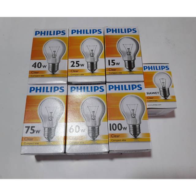 Jual Bola Lampu Pijar Philips 15 100watt Shopee Indonesia