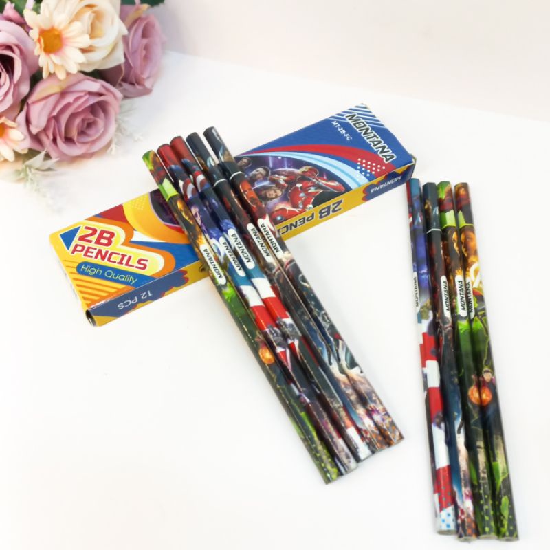 Pensil 2B Bergambar Produk Import