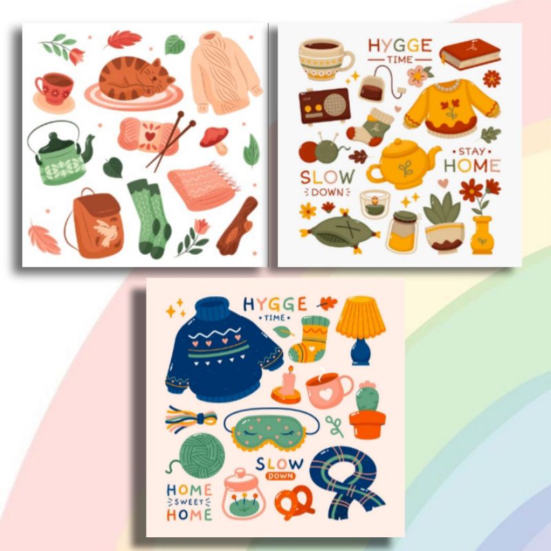 

STICKER AESTHETIC DRAWING HYGGE JOURNAL