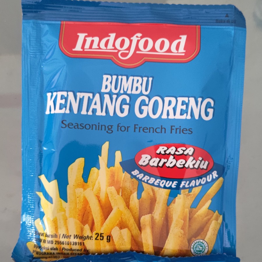 

indofood bumbu kentang rasa barbekiu 25 gr