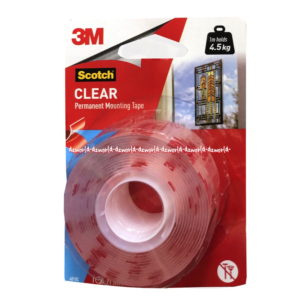 

3M Scotch Clear 4.5kg Permanent Mounting Double Tape Bening Kuat Transparan Skoth Skotch Scoth Tree M Dabel Tip Tap 3 M