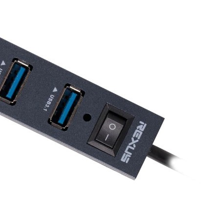 Rexus H327 4 port USB HUB 3.1 Super Speed 5 Gbps ports - RXH-327