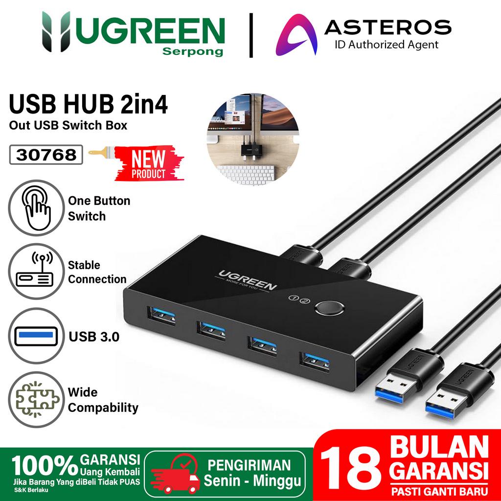 UGREEN Adapter HUB PC 4 Port Sharing Switch Box USB 3.0 2.0 For PC Komputer Laptop