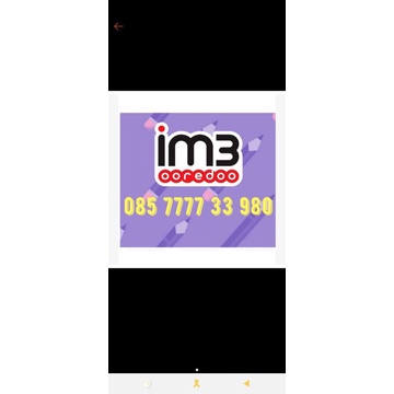 Nomer Cantik IM3 Seri 7777