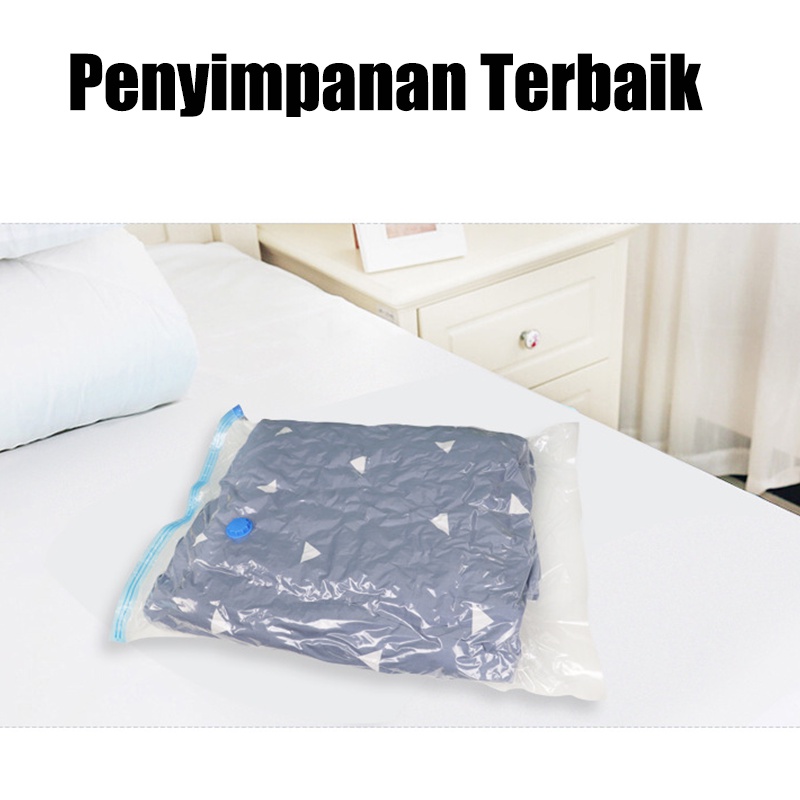 Organizer Kompresi Vakum Plastik / Tas Travel Kompresi Penyimpanan