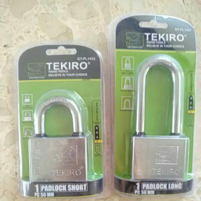 Tekiro Gembok Leher Pendek 50mm Padlock Short Type Original