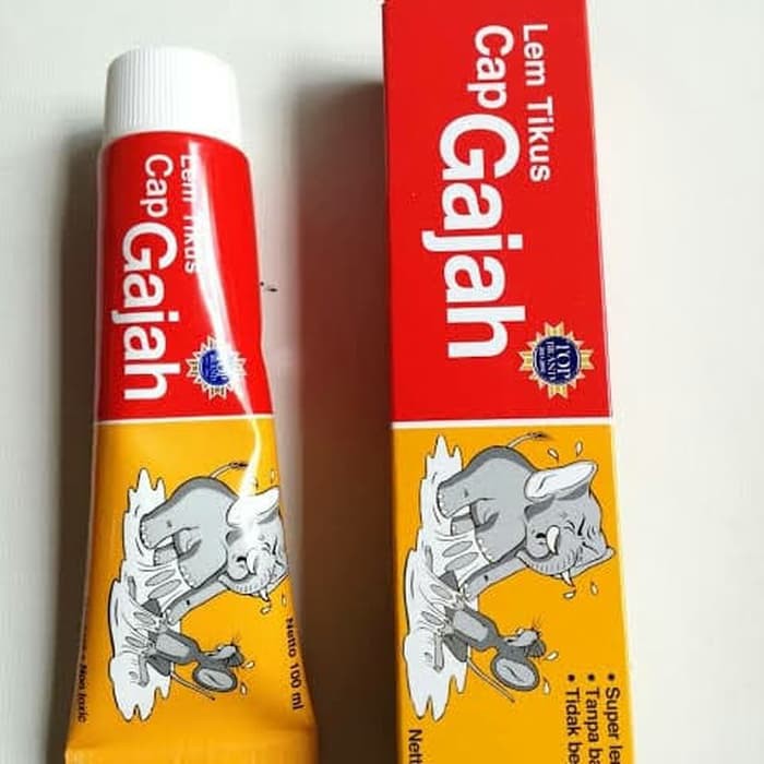 Lem Tikus Cap Gajah 100 ml / Lem Pembasmi Tikus Tube /Lem Perangkap Tikus Super Lengket